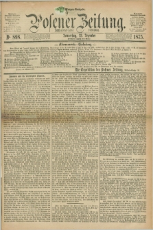 Posener Zeitung. Jg.78 [i.e.82], Nr. 898 (23 Dezember 1875) - Morgen=Ausgabe. + dod.