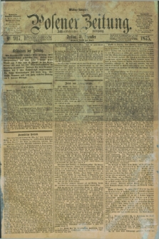 Posener Zeitung. Jg.78 [i.e.82], Nr. 917 (31 Dezember 1875) - Mittag=Ausgabe.
