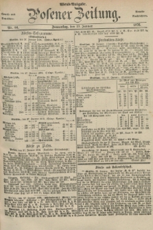 Posener Zeitung. Jg.79 [i.e.83], Nr. 66 (27 Januar 1876) - Abend=Ausgabe.