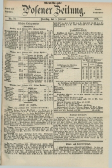 Posener Zeitung. Jg.79 [i.e.83], Nr. 78 (1 Februar 1876) - Abend=Ausgabe.