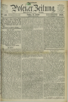 Posener Zeitung. Jg.79 [i.e.83], Nr. 148 (29 Februar 1876) - Morgen=Ausgabe. + dod.