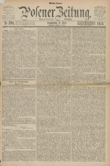 Posener Zeitung. Jg.79 [i.e.83], Nr. 398 (10 Juni 1876) - Mittag=Ausgabe.