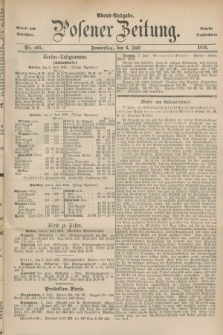 Posener Zeitung. Jg.79 [i.e.83], Nr. 465 (6 Juli 1876) - Abend=Ausgabe.