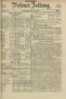 Posener Zeitung. Jg.79 [i.e.83], Nr. 573 (17 August 1876) - Abend=Ausgabe.