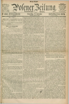 Posener Zeitung. Jg.79 [i.e.83], Nr. 680 (28 September 1876) - Mittag=Ausgabe.