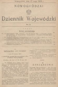 Nowogródzki Dziennik Wojewódzki. 1929, nr 6