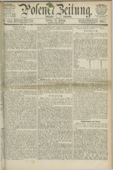 Posener Zeitung. Jg.80 [i.e.84], Nr. 135 (23 Februar 1877) - [Morgen=Ausgabe.] + dod.