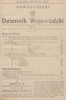 Nowogródzki Dziennik Wojewódzki. 1929, nr 8