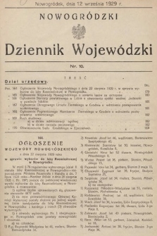 Nowogródzki Dziennik Wojewódzki. 1929, nr 10