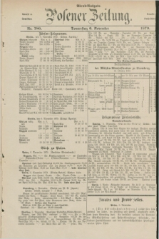 Posener Zeitung. Jg.82 [i.e.86], Nr. 780 (6 November 1879) - Abend=Ausgabe.