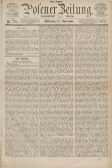Posener Zeitung. Jg.82 [i.e.86], Nr. 794 (12 November 1879) - Mittag=Ausgabe.