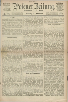 Posener Zeitung. Jg.82 [i.e.86], Nr. 806 (17 November 1879) - Mittag=Ausgabe.