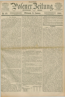 Posener Zeitung. Jg.83 [i.e.87], Nr. 49 (21 Januar 1880) - Morgen=Ausgabe.