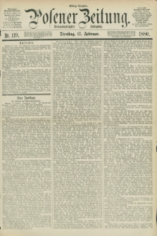 Posener Zeitung. Jg.83 [i.e.87], Nr. 119 (17 Februar 1880) - Mittag=Ausgabe.