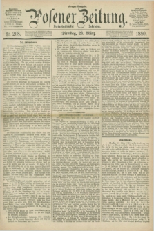 Posener Zeitung. Jg.83 [i.e.87], Nr. 208 (23 März 1880) - Morgen=Ausgabe.