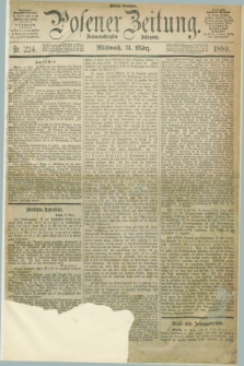 Posener Zeitung. Jg.83 [i.e.87], Nr. 224 (31 März 1880) - Mittag=Ausgabe.