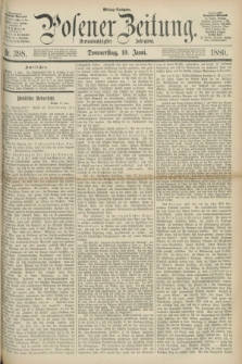Posener Zeitung. Jg.83 [i.e.87], Nr. 398 (10 Juni 1880) - Mittag=Ausgabe.