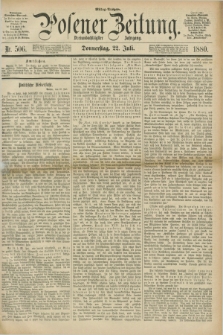 Posener Zeitung. Jg.83 [i.e.87], Nr. 506 (22 Juli 1880) - Mittag=Ausgabe.