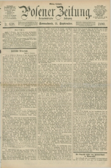 Posener Zeitung. Jg.83 [i.e.87], Nr. 638 (11 September 1880) - Mittag=Ausgabe.