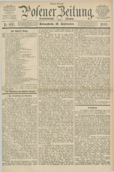 Posener Zeitung. Jg.83 [i.e.87], Nr. 655 (18 September 1880) - Morgen=Ausgabe.