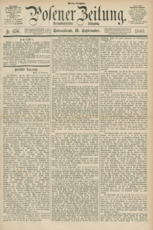 Posener Zeitung. Jg.83 [i.e.87], Nr. 656 (18 September 1880) - Mittag=Ausgabe.