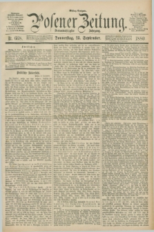 Posener Zeitung. Jg.83 [i.e.87], Nr. 668 (23 September 1880) - Mittag=Ausgabe.