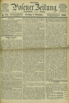 Posener Zeitung. Jg.83 [i.e.87], Nr. 788 (9 November 1880) - Mittag=Ausgabe.