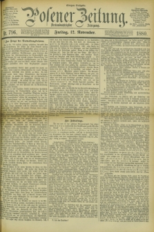 Posener Zeitung. Jg.83 [i.e.87], Nr. 796 (12 November 1880) - Morgen=Ausgabe.