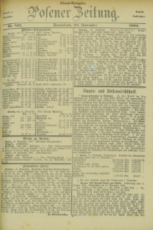 Posener Zeitung. Jg.83 [i.e.87], Nr. 819 (20 November 1880) - Abend=Ausgabe.