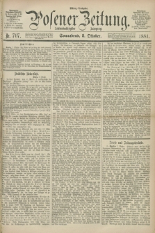 Posener Zeitung. Jg.88, Nr. 707 (8 Oktober 1881) - Mittag=Ausgabe.