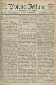 Posener Zeitung. Jg.88, Nr. 776 (4 November 1881) - Mittag=Ausgabe.