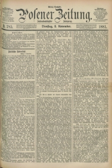 Posener Zeitung. Jg.88, Nr. 785 (8 November 1881) - Mittag=Ausgabe.