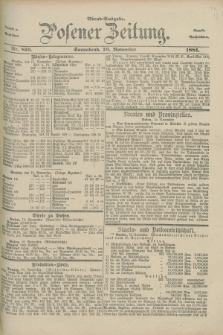 Posener Zeitung. Jg.88, Nr. 816 (19 November 1881) - Abend=Ausgabe.