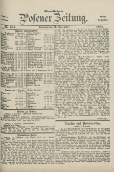 Posener Zeitung. Jg.88, Nr. 852 (3 Dezember 1881) - Abend=Ausgabe.