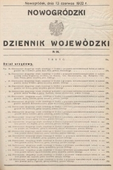 Nowogródzki Dziennik Wojewódzki. 1932, nr 26