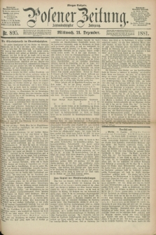 Posener Zeitung. Jg.88, Nr. 895 (21 Dezember 1881) - Morgen=Ausgabe.