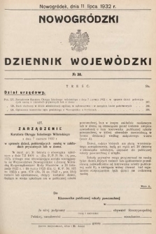 Nowogródzki Dziennik Wojewódzki. 1932, nr 30