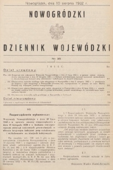 Nowogródzki Dziennik Wojewódzki. 1932, nr 35