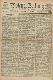 Posener Zeitung. Jg.89, Nr. 68 (27 Januar 1882) - Mittag=Ausgabe.