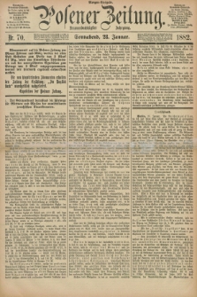 Posener Zeitung. Jg.89, Nr. 70 (28 Januar 1882) - Morgen=Ausgabe.