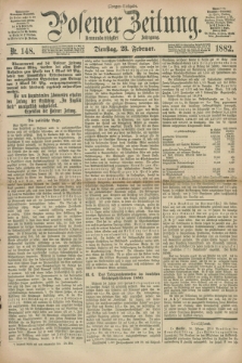 Posener Zeitung. Jg.89, Nr. 148 (28 Februar 1882) - Morgen=Ausgabe.
