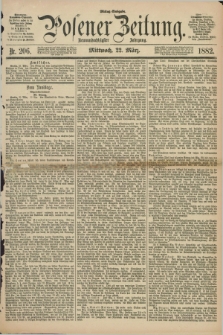 Posener Zeitung. Jg.89, Nr. 206 (22 März 1882) - Mittag=Ausgabe.
