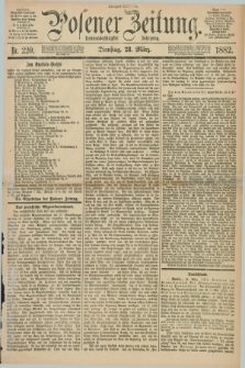 Posener Zeitung. Jg.89, Nr. 220 (28 März 1882) - Morgen=Ausgabe.