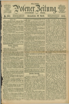 Posener Zeitung. Jg.89, Nr. 302 (29 April 1882) - Mittag=Ausgabe.