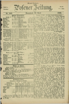 Posener Zeitung. Jg.89, Nr. 303 (29 April 1882) - Abend=Ausgabe.