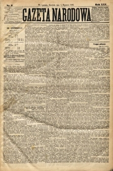 Gazeta Narodowa. 1886, nr 2