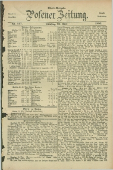 Posener Zeitung. Jg.89, Nr. 357 (23 Mai 1882) - Abend=Ausgabe.
