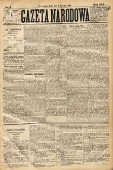 Gazeta Narodowa. 1886, nr 4