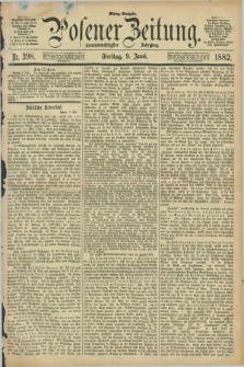 Posener Zeitung. Jg.89, Nr. 398 (9 Juni 1882) - Mittag=Ausgabe.