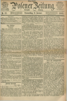 Posener Zeitung. Jg.90, Nr. 25 (11 Januar 1883) - Mittag=Ausgabe.